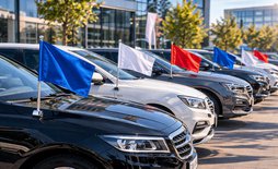 Автомобильные флаги: оформление кортежей и корпоративных авто