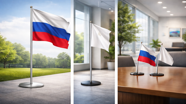 Как выбрать флагшток: уличный, напольный или настольный