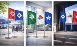 Виды флагов для бизнеса: промо, корпоративные, мероприятия